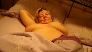 Petite mature blonde wife is eager to blow my dick
