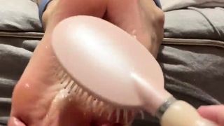 Dark-hued fledgling study sizzling sole worship