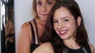 Busty milf lures An 18yo gay-for-pay dame Into Having lezzy intercourse With Her