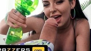 Brazzers - Keira Croft Takes Her Stepfather's Steve Holmes trouser snake And drains It Of Every Last drop Of jizm