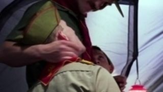 ScoutBoys DILF scoutmaster lures and barebacks two scouts