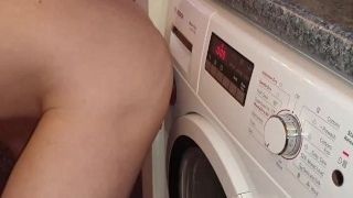 'Being humped by fake penis stuck to washing machine on roll whilst I'm in Chastity'