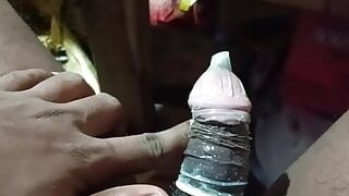Bengali Boudi Tina drill dark-hued manstick with rubber