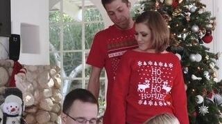 Boning My sis During Holiday Christmas pictures
