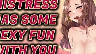 Obscene ASMR domina has some glorious joy with You AUDIO manga porn Roleplay ASMR Pegging