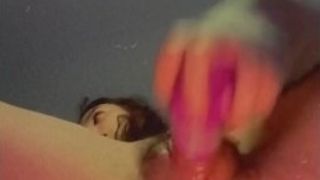 Puny cockslut GETS steamy raw & white pearly four U