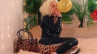 'Air Balloon Looner Fetish Play, You are Inflatable Balloon! FemDom Latex Rubber POV'