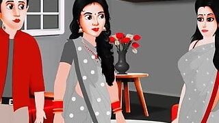 Desi Hindi Sex Story - Neighbor's Horny Wife Caught Cheating - Seduced MILF - Animated  porn  2022