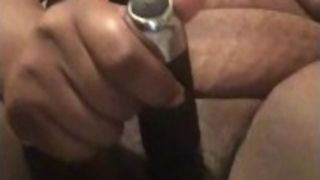 Ebony BBW With Pierced Tits Loves to Squirt Using Her Vibrator