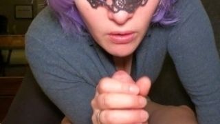 MILF gives blowjob gets a facial and swallows cum - ENFJandINFP