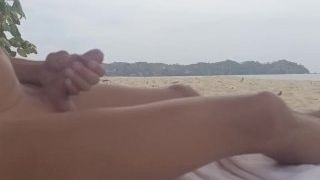 Bottomless at the beach. All bare in public