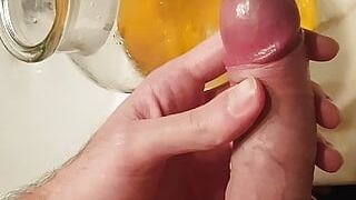 Pissing in a jar to flash off all my golden yellow liquid (because one of you asked me to)