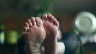 Oily milf soles show -foot fetish