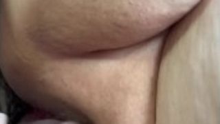 Ten.five inches of bbc rides milky plumper wifey