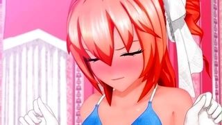 Futanari nymph Hikari -summer Masturbation- [MiMiA Cute]