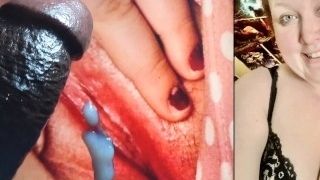 Cum Tribute For Thickashwee, Big Black Cock Jerking Off To Cum On Pussy (Big Cum Load From Bbc)