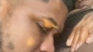 Tonguing my stepauntie vagina in da middle of family reunion 👅👅👅😝