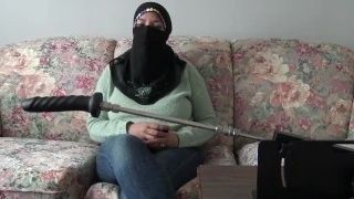 Arab Iranian Hijab penetrating Machine