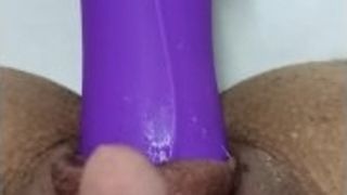 Orgy machine pounds FTM cock-squeezing snatch