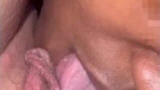 Wife slurping on this monstrous vag
