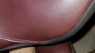 Homemade video of wife trampling on dick with leather boots