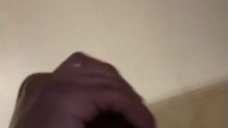Big black cock Solo milking
