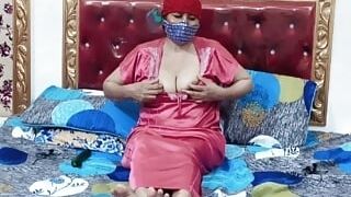 Cool Punjabi Aunty smashing vagina by faux-cock