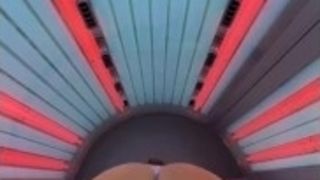 Super-fucking-hot cougar PLAYS WITH fuckbox IN TANNING couch