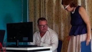 Enf, nail the manager Office predominance, female dom, worker dehumanization. Sequence 1