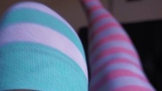 I like my lengthy striped tights