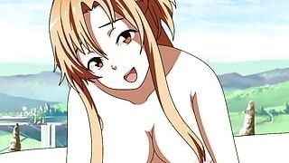 Sword Art Online anime porn humping Asuna Uki Anime animation Naruto Kunoichi Trainer cougar teenager humungous mammories japanese costume play Cowgir