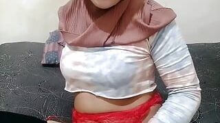 Indonesian hijab she-male is hj her fuck-stick