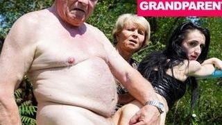 Rejuvenating Granddad's holey Out manmeat with grandmother