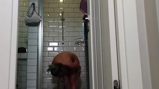 Filming my scorching girlfriend in the shower
